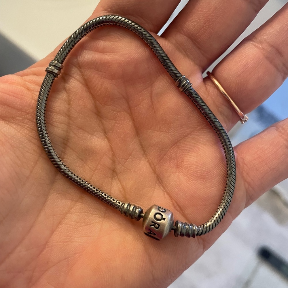 Oxidized pandora bracelet